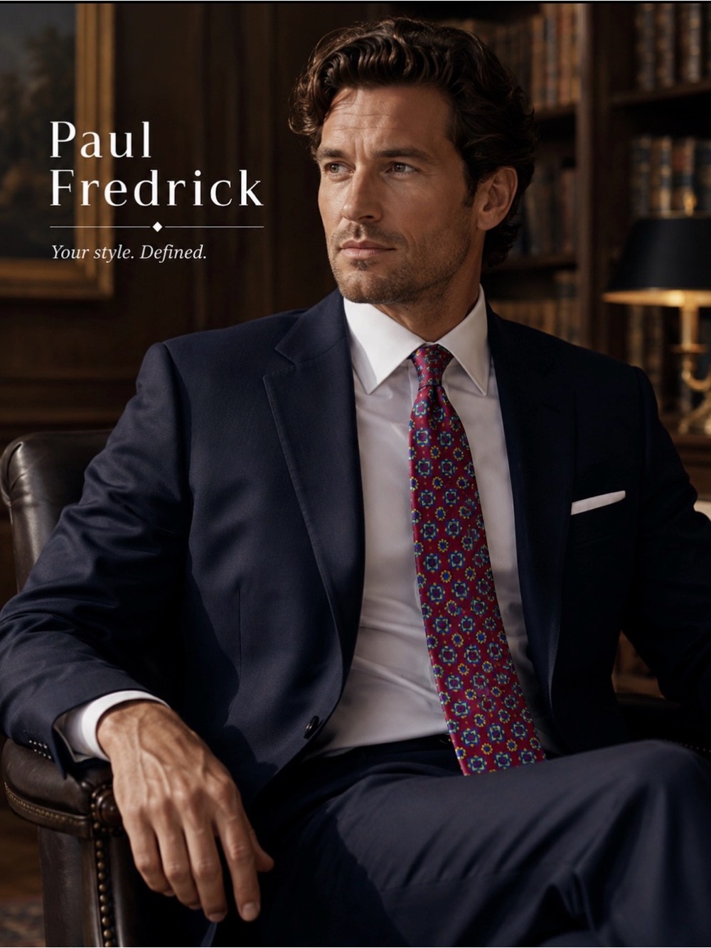 PAUL FREDRICK Handsome Men’s Silk Tie